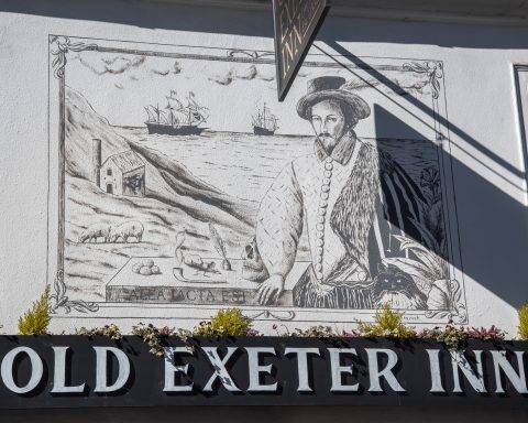 Channel 4 Devon & Cornwall programme filmed us creating our Sir Walter Raleigh mural